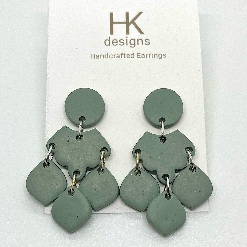 Handmade Clay Dangle Earrings